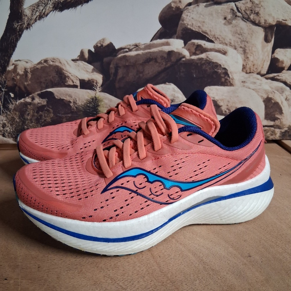 Saucony Endorphin Speed 2 Womens Running Shoes Coral Blue S10688-40 US 8